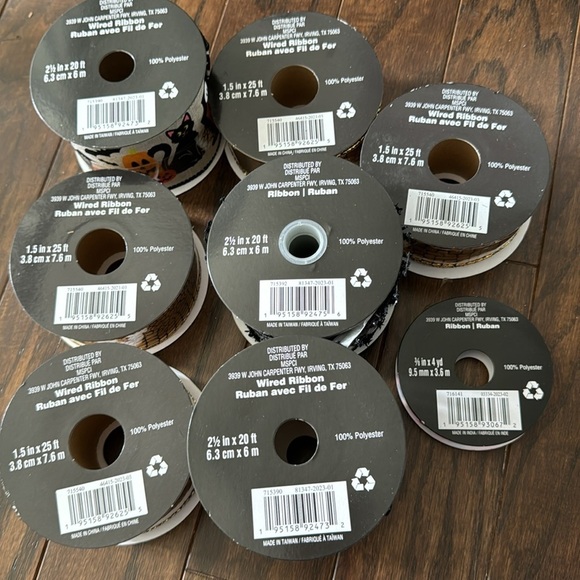 Halloween 🎃 Ribbon Decor Bundle of 8 - Picture 3 of 3